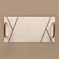 Plain Marble Tray - Large