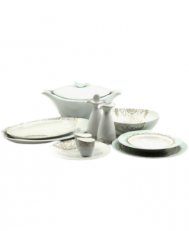 Heart Blue dinner set