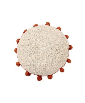 Washable Cushion Circle Terracota
