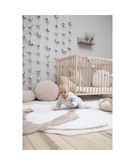 Washable Rug Cotton Flower