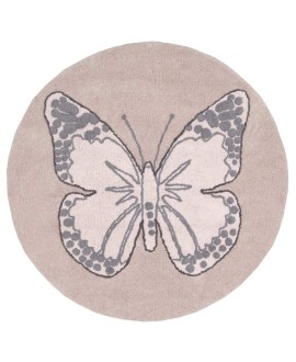 Butterfly Vintage Washable Rug