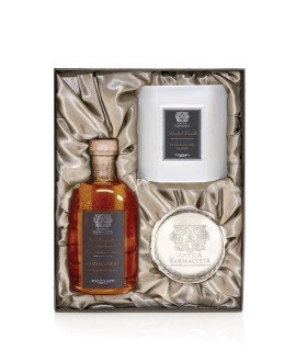 Sandalwood Amber Silver Gift Set 