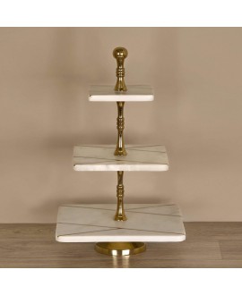 Marble Cake Stand  - Large