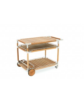 Marina Teak Drinks Trolley