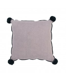 Square Wood Rose Cushion