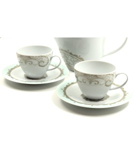 Heart Blue tea set