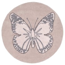 Butterfly Vintage Washable Rug