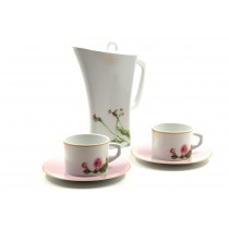 Floral rose  tea set
