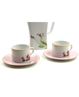 Floral rose  tea set