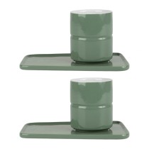 طقم كوب و طبق x2