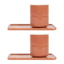 طقم كوب و طبق x2