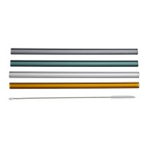 Set of straw with brush x4